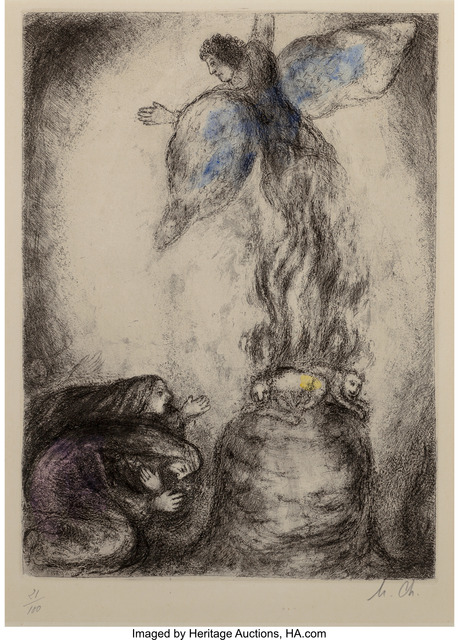 Marc Chagall, ‘Sacrifice de Manoach, from The Bible’, 1956, Heritage Auctions