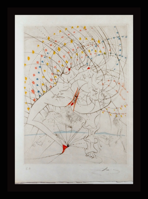 Salvador Dalí, ‘ La Venus Aux Fourrures Lady Leaf ’, 1968, Print, Etching, Fine Art Acquisitions Dali