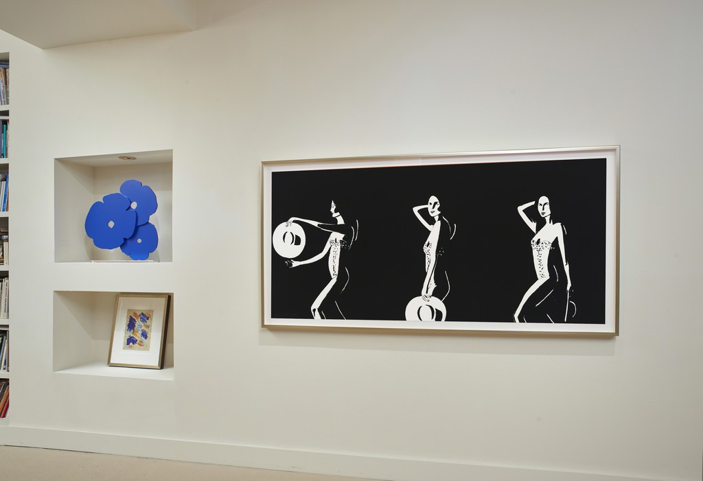 Donald Sultan, Blue Poppies. Matt Phillips, Out of Nowhere. Katz, Ariel. installation at Meyerovich Gallery, San Francisco. Donald Sultan, Blue Poppies. Matt Phillips, Out of Nowhere. Katz, Ariel. installation at Meyerovich Gallery, San Francisco.