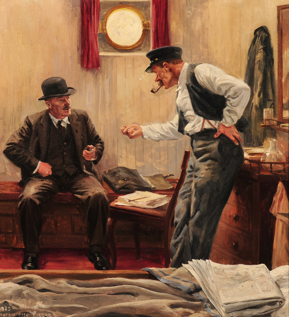 Anton Otto Fischer, ‘Saturday Evening Post Illustration’, 1935, Painting, Oil on Canvas, The Illustrated Gallery