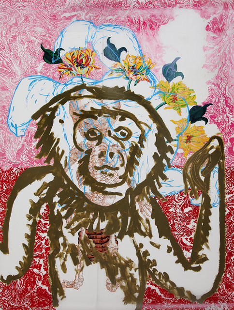 Daniel Heyman, ‘Heart Fist (Dartmouth)’, 2013, Painting, Oil on mylar, Cade Tompkins Projects