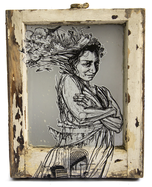 Swoon, ‘Amanda 4’, 2018, Roman Fine Art