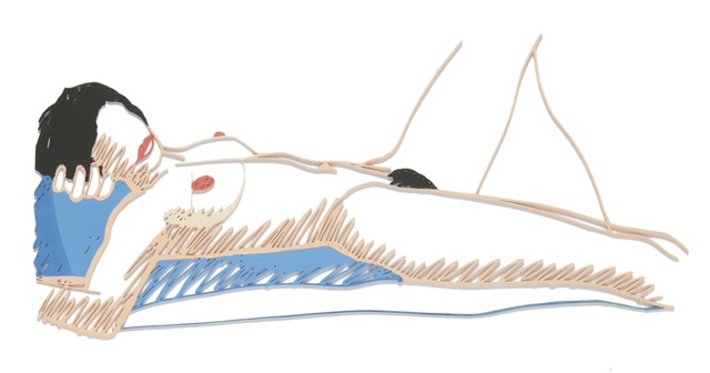 Tom Wesselmann, ‘Steel Drawing Edition/Monica Lying on her Side’, Other, Enamel on laser-cut steel, Sotheby's