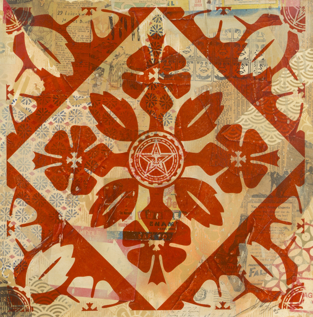 Shepard Fairey (OBEY), ‘Flowers (Red)’, 2005, Julien's Auctions