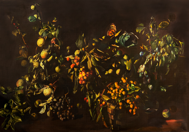 Tibor Csernus, ‘Still Life with Fruits and Butterfly’, 1984, Kalman Maklary Fine Arts