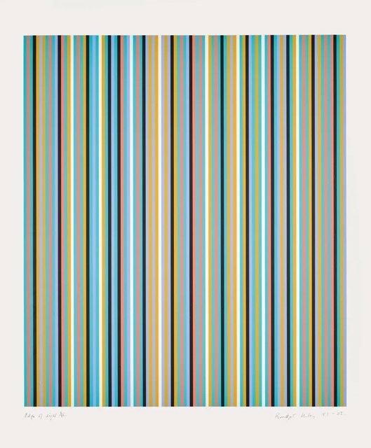 Bridget Riley, ‘Edge of Light’, 1981-2003, Print, Screenprint on paper, Tanya Baxter Contemporary