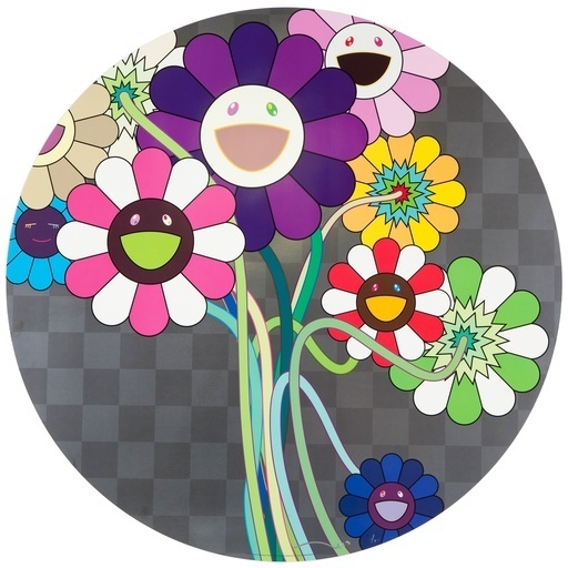 Takashi Murakami, ‘Purple Flowers in a Bouquet’, 2010, Lougher Contemporary