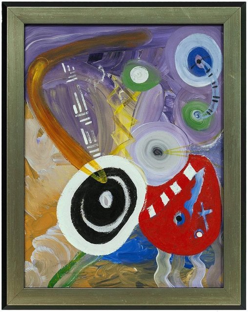 Unknown, ‘Bold Gestural Figurative Abstract Painting’, Late 20th Century, Lions Gallery