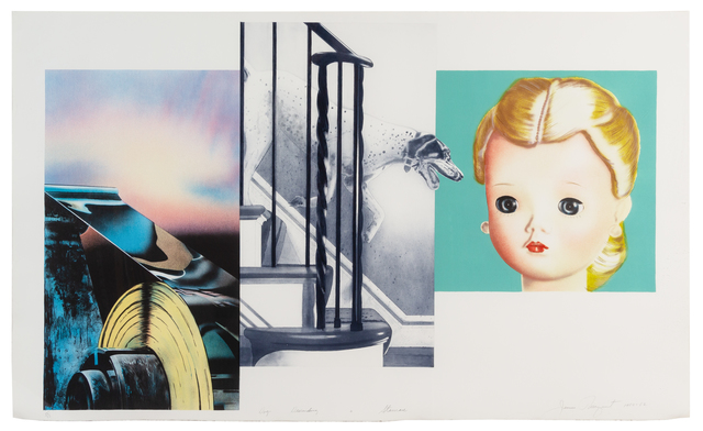 James Rosenquist, ‘Dog Descending a Staircase’, 1980-82, Print, Lithograph and intaglio, Hindman