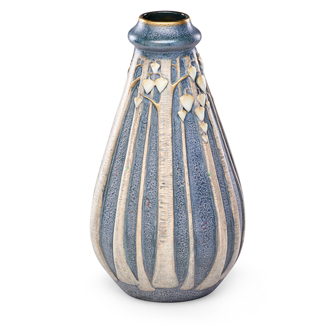 Paul Dachsel, ‘Tall Vase With Leafy Trees, Turn-Teplitz, Bohemia’, ca. 1905, Rago/Wright