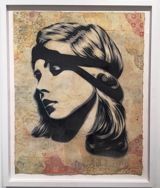 Shepard Fairey, ‘Debby Destiny’, 2016, Mixed Media, Mixed Media (Stencil, Silkscreen und Collage) on Paper, Galerie Ernst Hilger