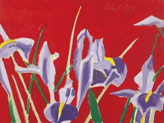 Alex Katz - Blue Flags