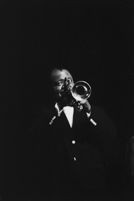 Hervé GLOAGUEN, ‘Louis Armstrong, Paris, 1964’, 1964, Photography, Silver gelatin print, Galerie Arcturus