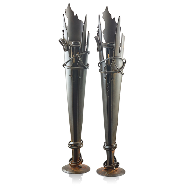 Albert Paley, ‘Pair of Vulcan candlesticks, Rochester, NY’, 1994, Rago