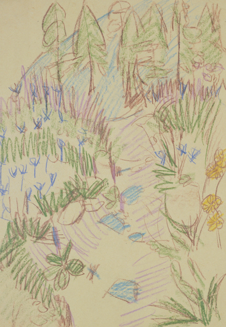 Ernst Ludwig Kirchner, ‘Blühender Berghang bei Clavadel’, ca. 1924, Henze & Ketterer