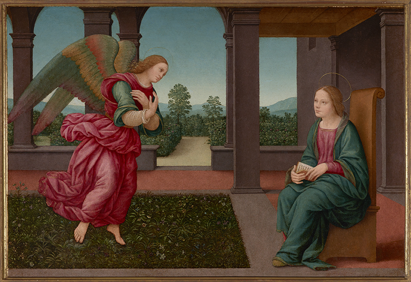 The Annunciation
Lorenzo di Credi
ca. 1500
Oil on panel The Annunciation
Lorenzo di Credi
ca. 1500
Oil on panel