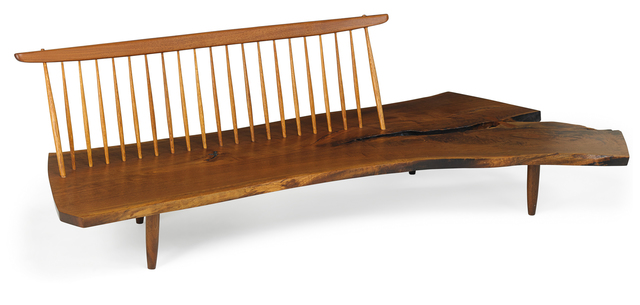 George Nakashima Nakashima Studio Exceptional Conoid Bench New