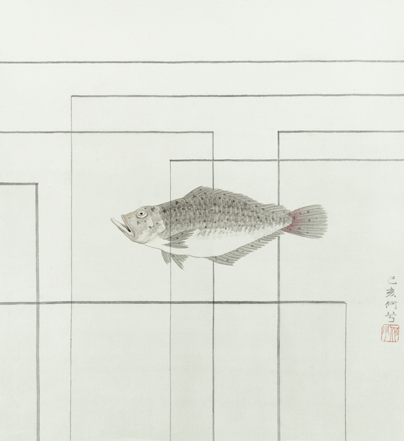 He Xi, ‘Maze II’, 2019, Painting, Ink and Chinese pigments on silk, Jonathan Cooper