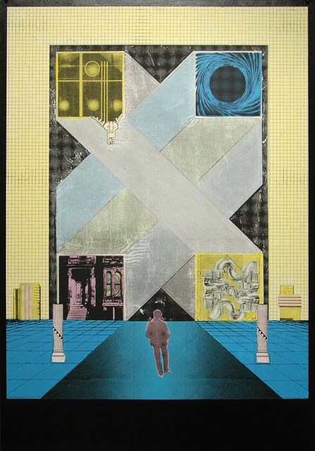 Gwenaël Rattke, ‘Lonely Avenue’, 2012, Painting, Acrylic and silkscreen with hand working on museum board, Romer Young Gallery