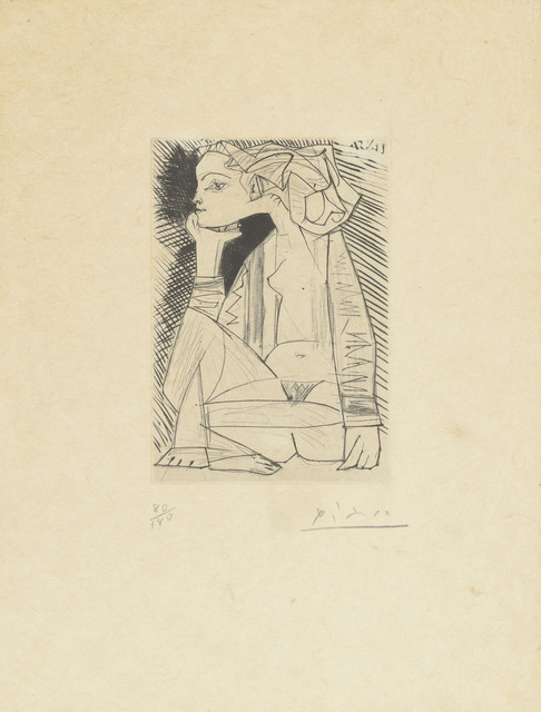 Pablo Picasso, ‘Femme assise en tailleur: Geneviève Laporte’, 1951, Christie's