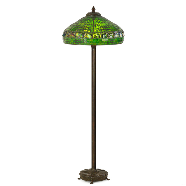 Tiffany Studios, ‘Junior Floor Lamp Base With Fine Turtleback Shade, New York’, Early 20th C., Rago/Wright
