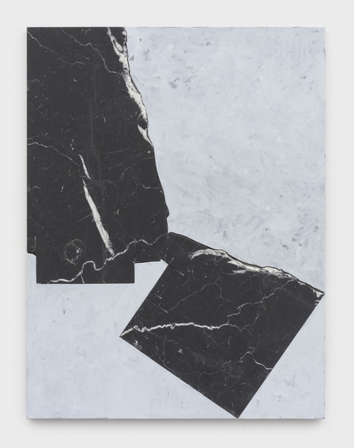 Sam Moyer, ‘Boarder Lord’, 2020, Painting, Marble and hand painted canvas mounted to MDF, Sean Kelly Gallery