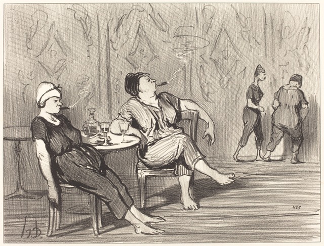 Honoré Daumier, ‘A la buvette’, 1847, National Gallery of Art, Washington, D.C.