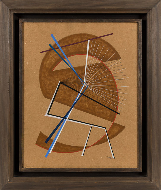 Cesar Domela, ‘Composition ’, 1949, Drawing, Collage or other Work on Paper, Tempera on paper, Rosenberg & Co.