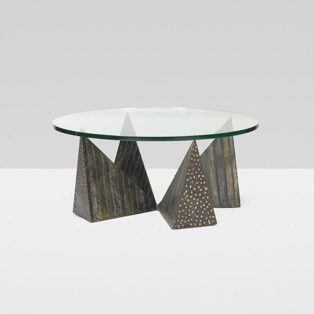 Paul Evans (1931-1987), ‘Sculptured Metal coffee table, model PE 14’, 1967, Rago/Wright
