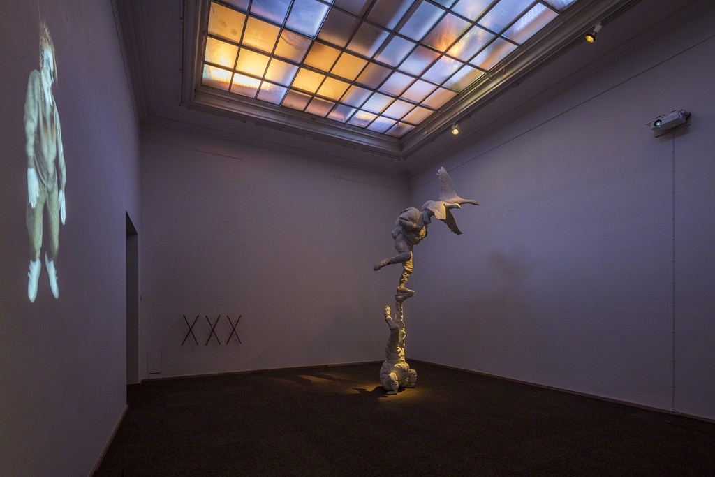 Tori Wrånes, "Traveler", "Ældgammel Baby 5", "XXX", 2017. Installation view: 'Ældgammel Baby', Kunsthal Charlottenborg, 2017. Photo by Anders Sune Berg. Tori Wrånes, "Traveler", "Ældgammel Baby 5", "XXX", 2017. Installation view: 'Ældgammel Baby', Kunsthal Charlottenborg, 2017. Photo by Anders Sune Berg.
