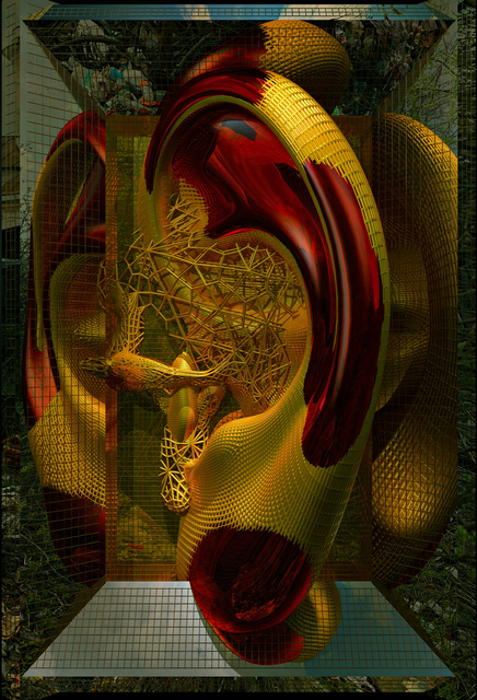 Konstantin Khudyakov, ‘Golden Ear’, 2011, Mixed Media, Stereo-light panel, 1/2, Savina Gallery