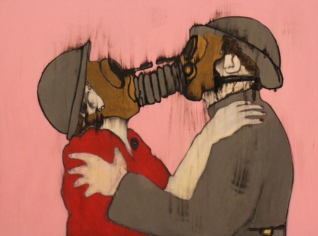 Morrison Pierce, ‘Gasmask Lovers France’, 2019, The Secret Gallery