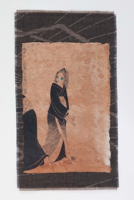 Yamaguchi Ai, ‘sue no tsubame’, 2020, Painting, Japanese paper, cloth, sumi ink, acrylic, Mizuma Art Gallery