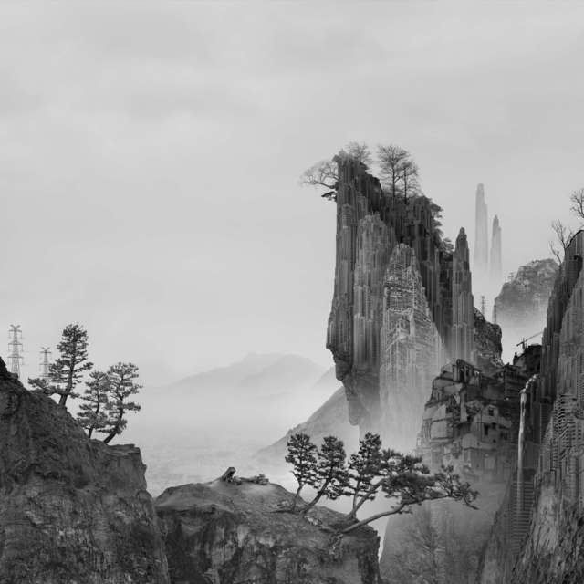 Yang Yongliang 杨泳梁, ‘Time Immemorial-The Cliff’, 2016, Matthew Liu Fine Arts
