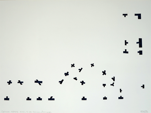 Eltono, ‘Options IV’, 2016, Drawing, Collage or other Work on Paper, Cut-out Montval 300gr paper, SET ESPAI D'ART