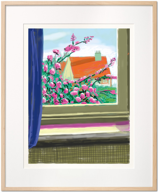 David Hockney, ‘Art Edition (No. 751-1,000), with a print of the iPad drawing 'No. 778', 17th April 2011’, 2019, Print, 8-color inkjet print on cotton-fiber archival paper, with hardcover Art Book 'David Hockney, My Window', David Benrimon Fine Art