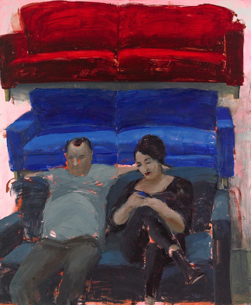 Tirtzah Bassel, Ikea/ Couple
2014, Acryl auf Leinwand, 152,5 x 183 cm
Foto: Damon Bundschuh Tirtzah Bassel, Ikea/ Couple
2014, Acryl auf Leinwand, 152,5 x 183 cm
Foto: Damon Bundschuh