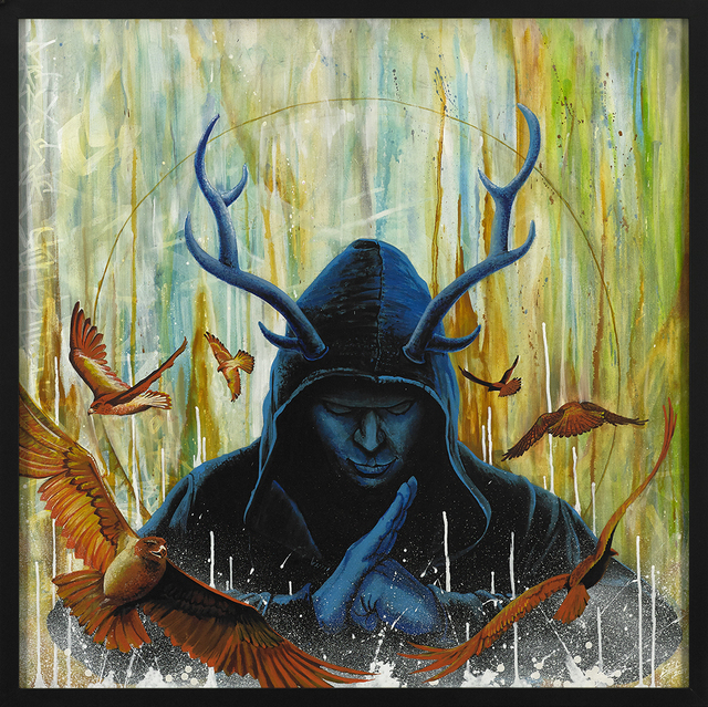 Marcel "SEL" Blanco, ‘Meditative Rage ’, 2020, Painting, Acrylic and spray paint on wood panel, FATHOM