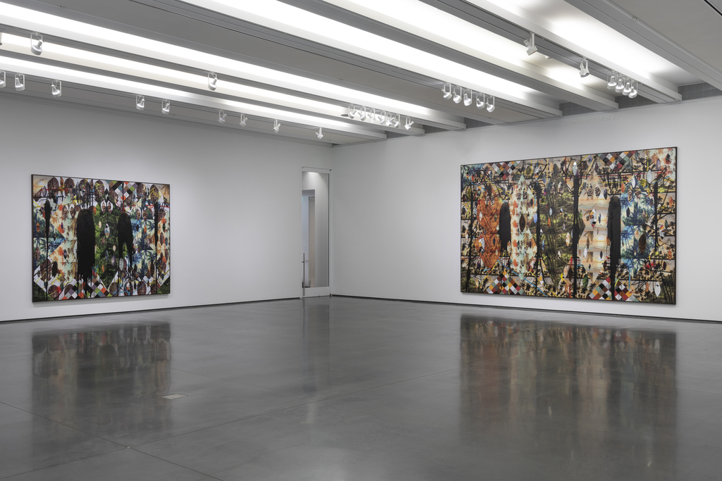 Installation View: Rashid Johnson, The Hikers, 2019. Photo: Tony Prikryl Installation View: Rashid Johnson, The Hikers, 2019. Photo: Tony Prikryl