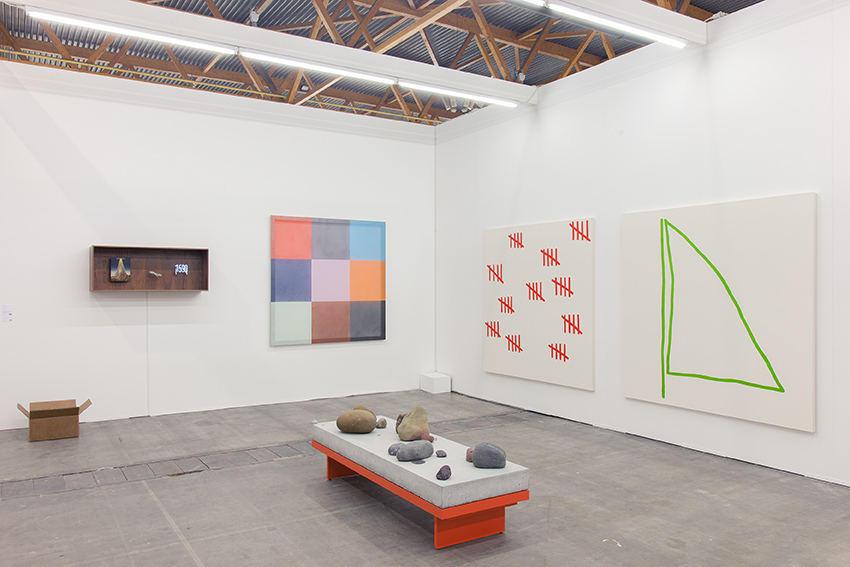 Exhibition view Art Brussels 2015. Galerie Valentin, Paris. A solo show by Jean-Baptiste Bernadet and a group show with: Cécile Bart, Dominique Ghesquière, Stephen Felton, Laurent Grasso, David Renggli, Graham Wilson. © Hugard & Vanoverschelde / Courtesy of the artists and Valentin, Paris. Exhibition view Art Brussels 2015. Galerie Valentin, Paris. A solo show by Jean-Baptiste Bernadet and a group show with: Cécile Bart, Dominique Ghesquière, Stephen Felton, Laurent Grasso, David Renggli, Graham Wilson. © Hugard & Vanoverschelde / Courtesy of the artists and Valentin, Paris.