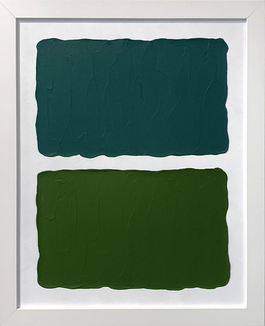 Laura Hapka, ‘Turkish Blue Hotcakes’, 2020, Mixed Media, Acrylic on mat board, Themes+Projects