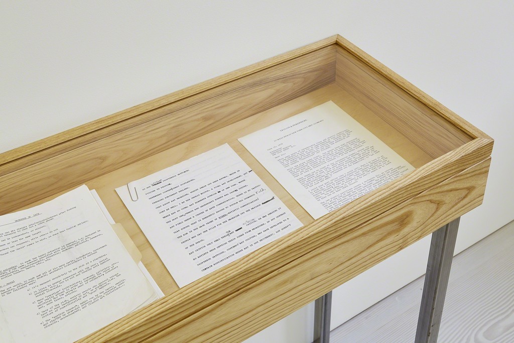 Joseph Grigely, The Gregory Battcock Archive, Installation View, Marian Goodman Gallery, London, June 21 – July 29, 2016 Joseph Grigely, The Gregory Battcock Archive, Installation View, Marian Goodman Gallery, London, June 21 – July 29, 2016