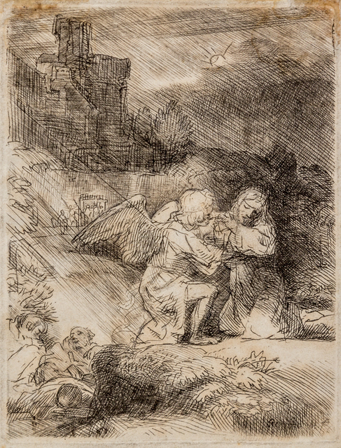 Rembrandt van Rijn | The Agony in the Garden (c. 1657) | Artsy