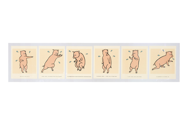Hassan Khan, ‘Stuffedpigfollies’, 2007, Print, 6 inkjet prints, Beirut Art Center