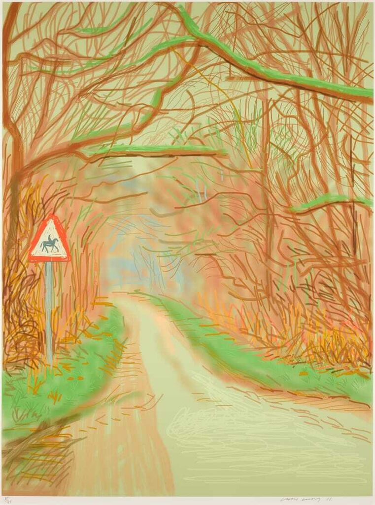David Hockney - The Arrival of Spring in Woldgate, East Yorkshire in 2011 (twenty eleven) - 14 March