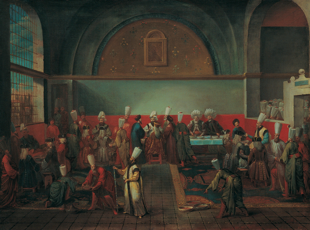 Dinner at the Palace in Honour of an Ambassador — Jean Baptiste Vanmour (1700)