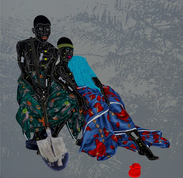 Eddy Kamuanga Ilunga, ‘Bad to Follow’, 2017, Painting, Acrylic and oil on canvas, October Gallery