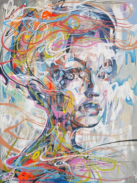 Danny O'Connor, ‘Come Grooving Up Slowly’, 2016, Painting, Mixed media on canvas, Villa del Arte Galleries