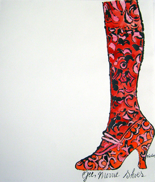 Andy Warhol, ‘Gee, Merrie Shoes (Red)’, 1956, Collectors Contemporary