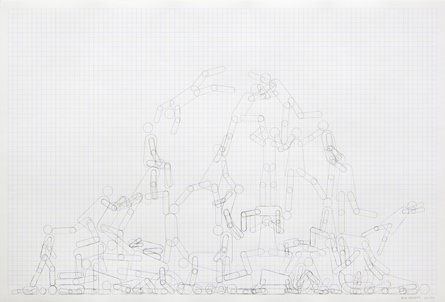 Lars Arrhenius, ‘Good and Bad Society’, 2014, Drawing, Collage or other Work on Paper, Pencil on paper, diptych, Galleri Magnus Karlsson